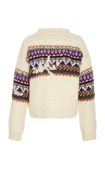 Shop Isabel Marant Étoile Elsey Patterned Wool Sweater In Multi