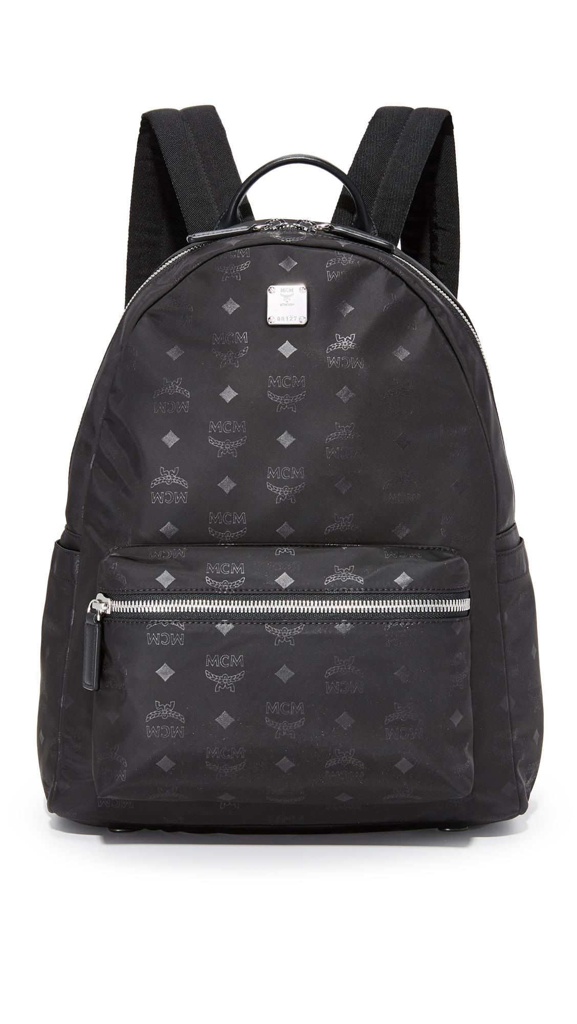 mcm dieter monogrammed nylon backpack