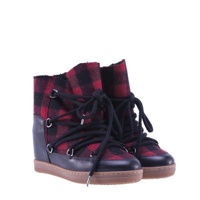 Shop Isabel Marant Nowles Boots In Red