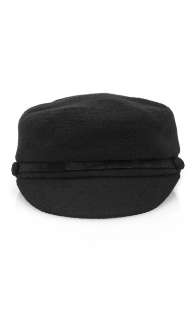 Shop Eugenia Kim Elyse Marine Cap In Black