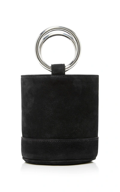 Shop Simon Miller Bonsai 15cm Nubuck Bucket Bag In Black