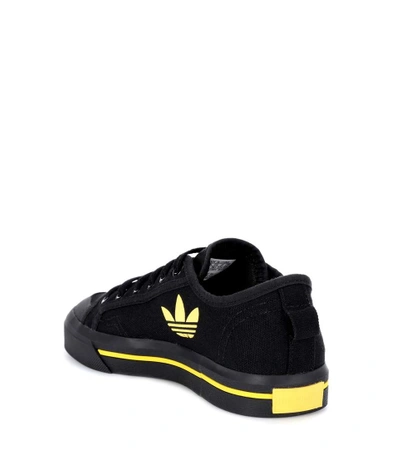 Shop Adidas Originals Spirit Low Canvas Sneakers In Black