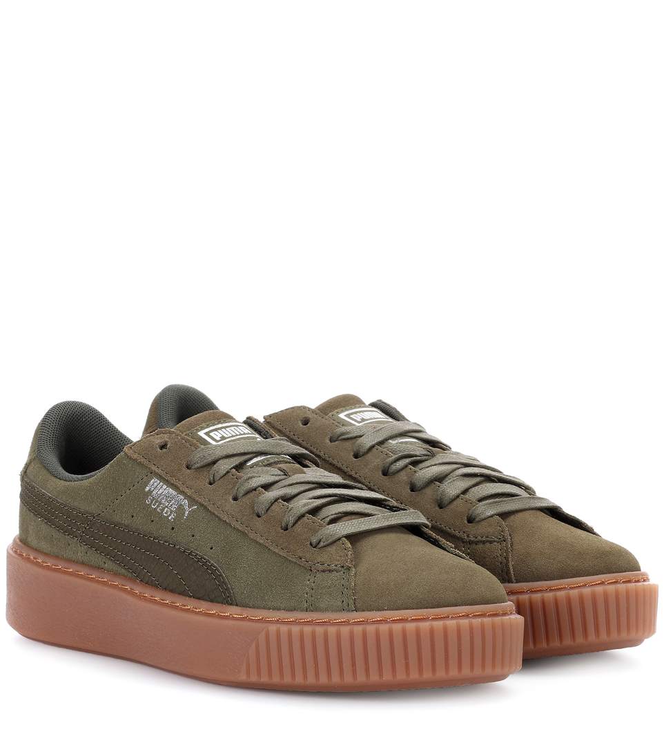 puma basket khaki | Acheter 