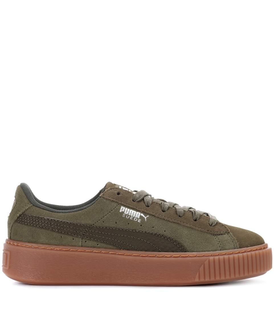 puma platform green