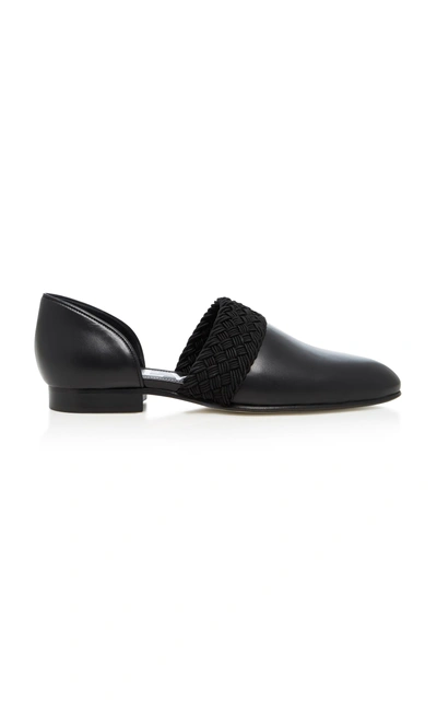 Shop Loewe Flex Leather Loafer In Black