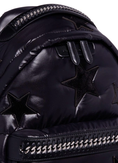 Shop Stella Mccartney 'falabella Go' Star Patch Backpack