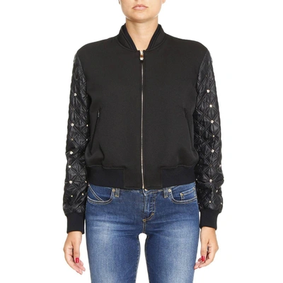 Shop Versace Jacket Jacket Women  In Black