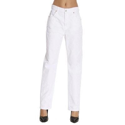 Shop Balenciaga Jeans Jeans Women  In White