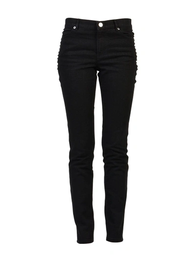 Shop Valentino Rockstud Untitled Jeans In Black