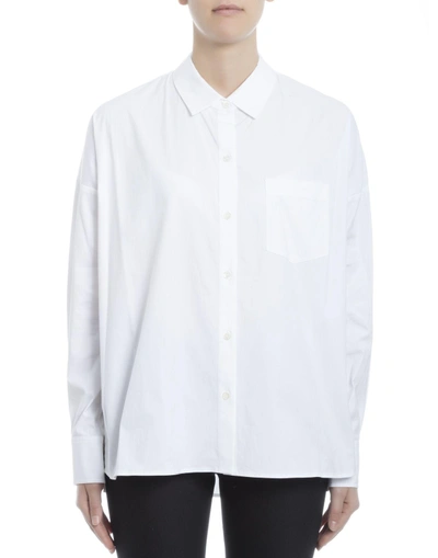 Shop Theory White Cotton Shirt