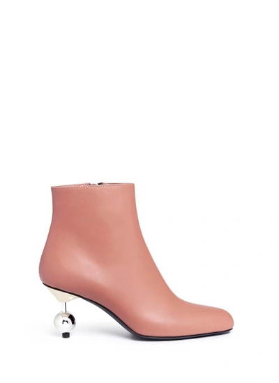 Shop Marni Calfskin Leather Ankle Boots