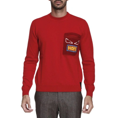 Shop Fendi Sweater Sweater Men  In Red