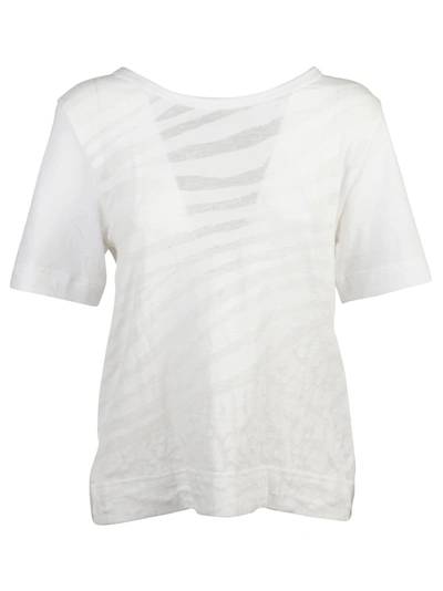 Shop Adidas By Stella Mccartney Animal Print T-shirt In White