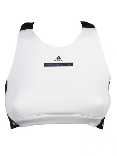 Shop Adidas By Stella Mccartney Hiit Sports Bra In White-black