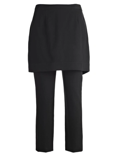 Shop Dkny Trousers In Black