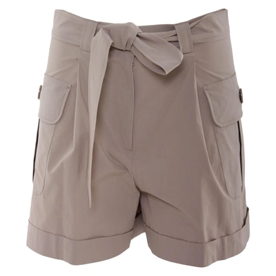 Shop Boutique Moschino Cotton Blend Shorts In Sand