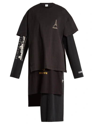 Vetements layered t shirt dress cheap