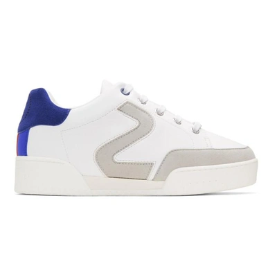 Shop Stella Mccartney White 'stella' Sneakers In 9045 White/pale Grey