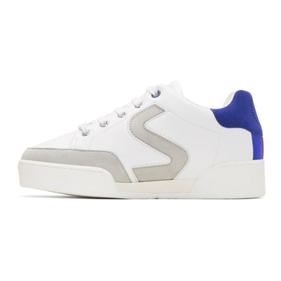 Shop Stella Mccartney White 'stella' Sneakers In 9045 White/pale Grey
