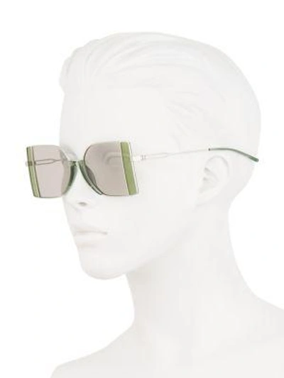 Shop Calvin Klein 205 W39 Nyc Rectangle Sunglasses In Silver