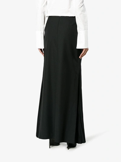 Shop Adeam High Waisted Maxi Skirt In Black