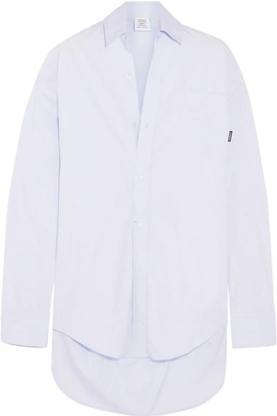 Shop Vetements Oversized Cotton Shirt