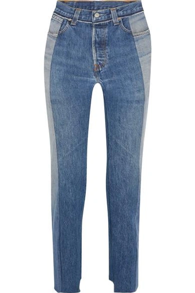 Shop Vetements + Levi's High-rise Straight-leg Jeans