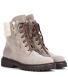 MONCLER NEW VIVIANE SUEDE ANKLE BOOTS,P00283837