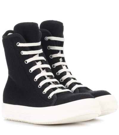 Rick Owens High-top Trainers In Black