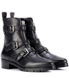 Tabitha Simmons Women's Alex Leather Triple Strap Pointed Toe Booties In Llack Calf