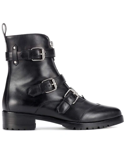 Shop Tabitha Simmons Alex Leather Ankle Boots In Llack Calf