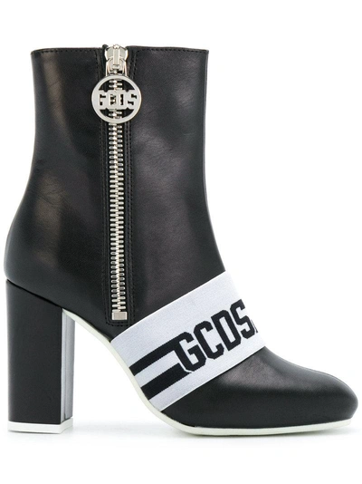 Shop Gcds - Logo Strap Boots  In Black