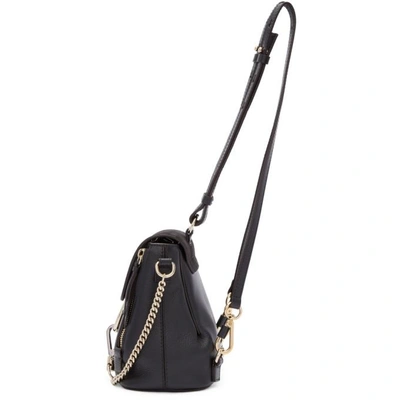 Shop Chloé Black Mini Faye Backpack