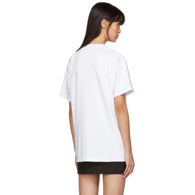 Shop Alyx White Aleeks T-shirt In 007 White Red Pr