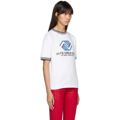 Shop Alyx White ' Girls Club' Sport T-shirt