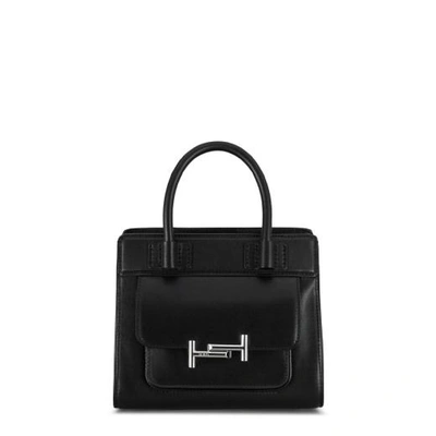 Shop Tod's Double T Satchel Mini In Black