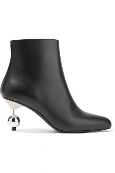 Shop Marni Leather Ankle Boots