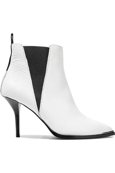 Shop Acne Studios Jemma Textured-leather Ankle Boots