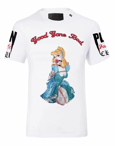 Shop Philipp Plein T-shirt Round Neck Ss "princess"