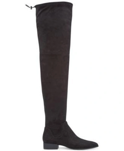 Shop Dkny Tyra Over-the-knee Boots, Created For Macy's In Black Wide