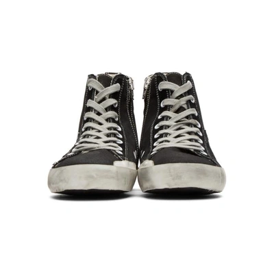 Shop Golden Goose Black Canvas Francy High-top Sneakers