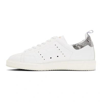 Shop Golden Goose White Anniversary Limited Edition Starter Sneakers