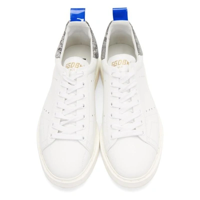 Shop Golden Goose White Anniversary Limited Edition Starter Sneakers