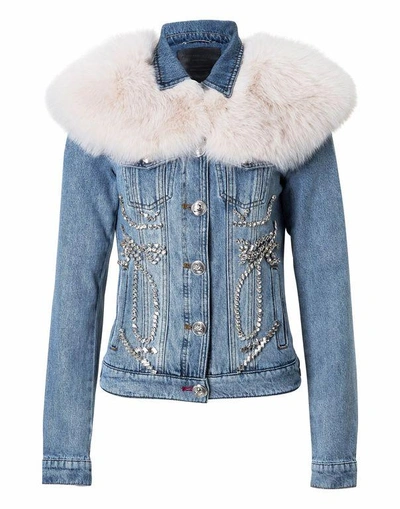 Shop Philipp Plein Denim Jacket "philaphil"