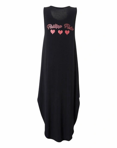 Shop Philipp Plein T-shirt Dress "bombay Feel" In Black
