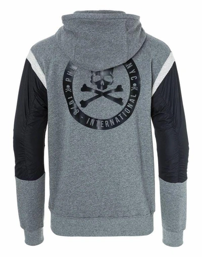 Shop Philipp Plein Hoodie Sweatjacket "a Long"