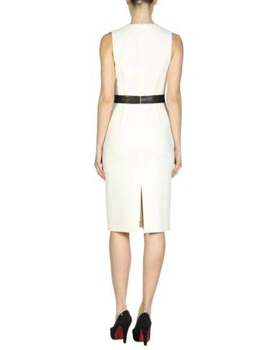 Shop Michael Kors Knee-length Dress In Ivory