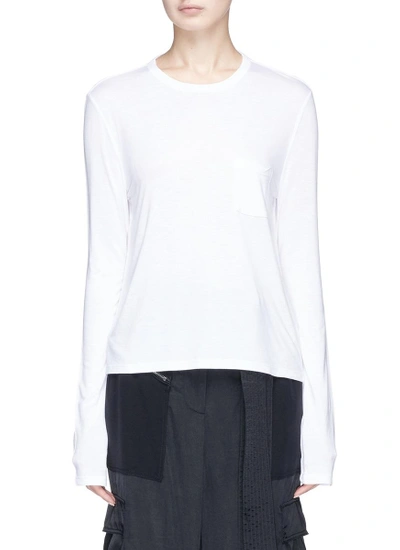 Shop Alexander Wang T Chest Pocket Long Sleeve T-shirt