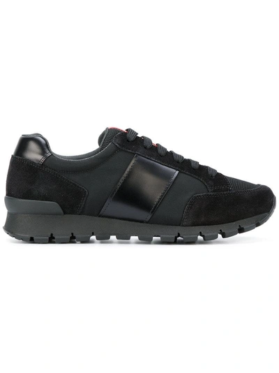 Shop Prada Classic Lace-up Sneakers