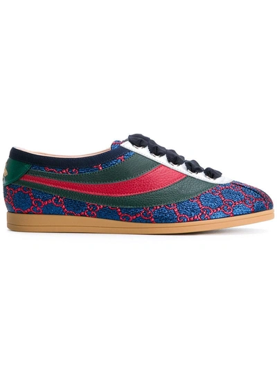 Shop Gucci Falacer Gg Sneakers With Web